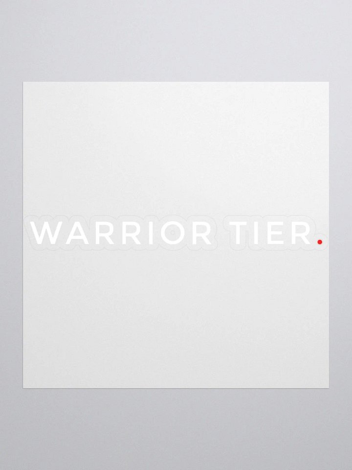Warrior Tier Classic Sticker product image (1)