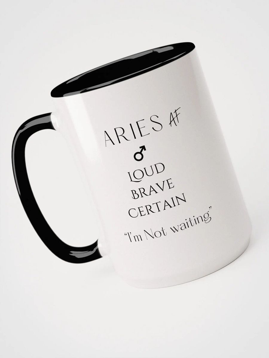 Aries Af Black Mug: Fuel for the Fearless product image (4)