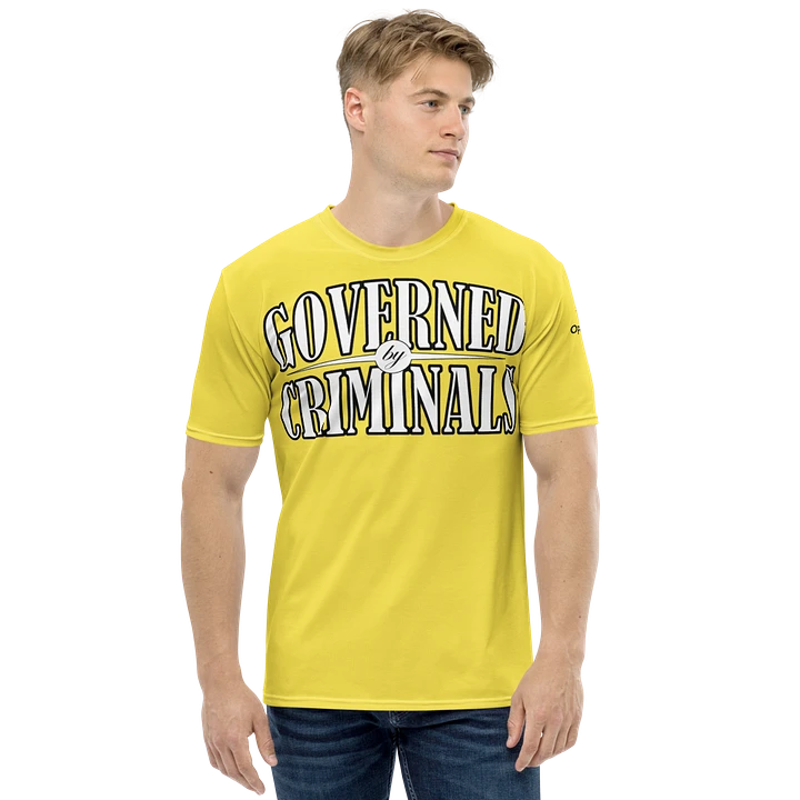 Governed By Criminals - UK - Yellow - Crew Neck T-Shirt product image (1)
