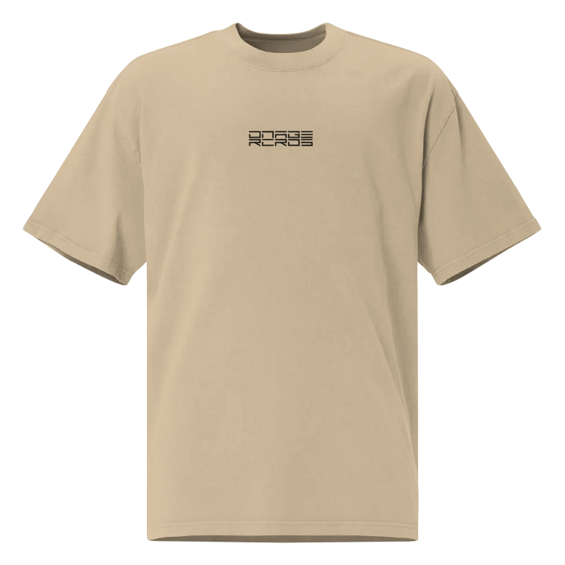 DNAGE RCRDS Embroidered T Shirt (Faded Khaki)