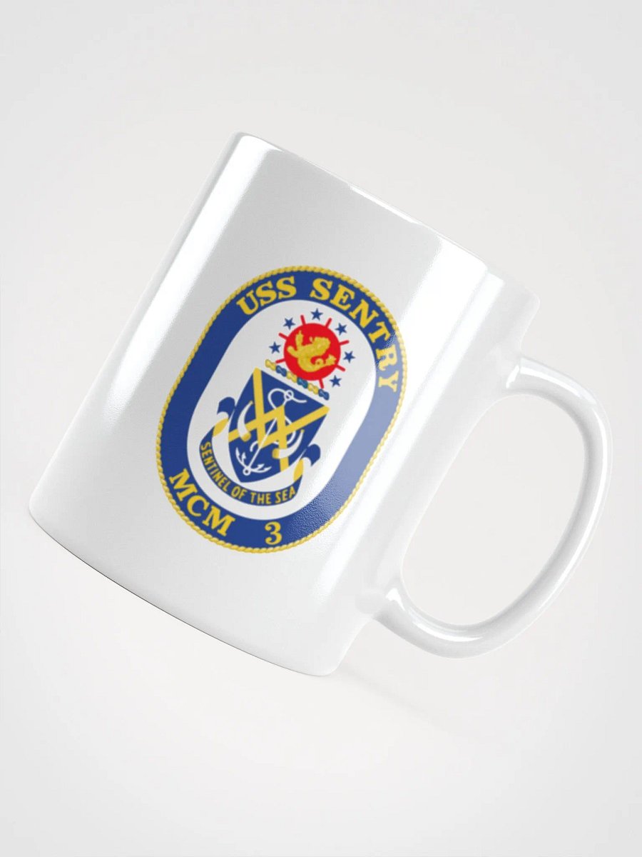 USS Sentry MCM 3 White Coffee Cup product image (4)