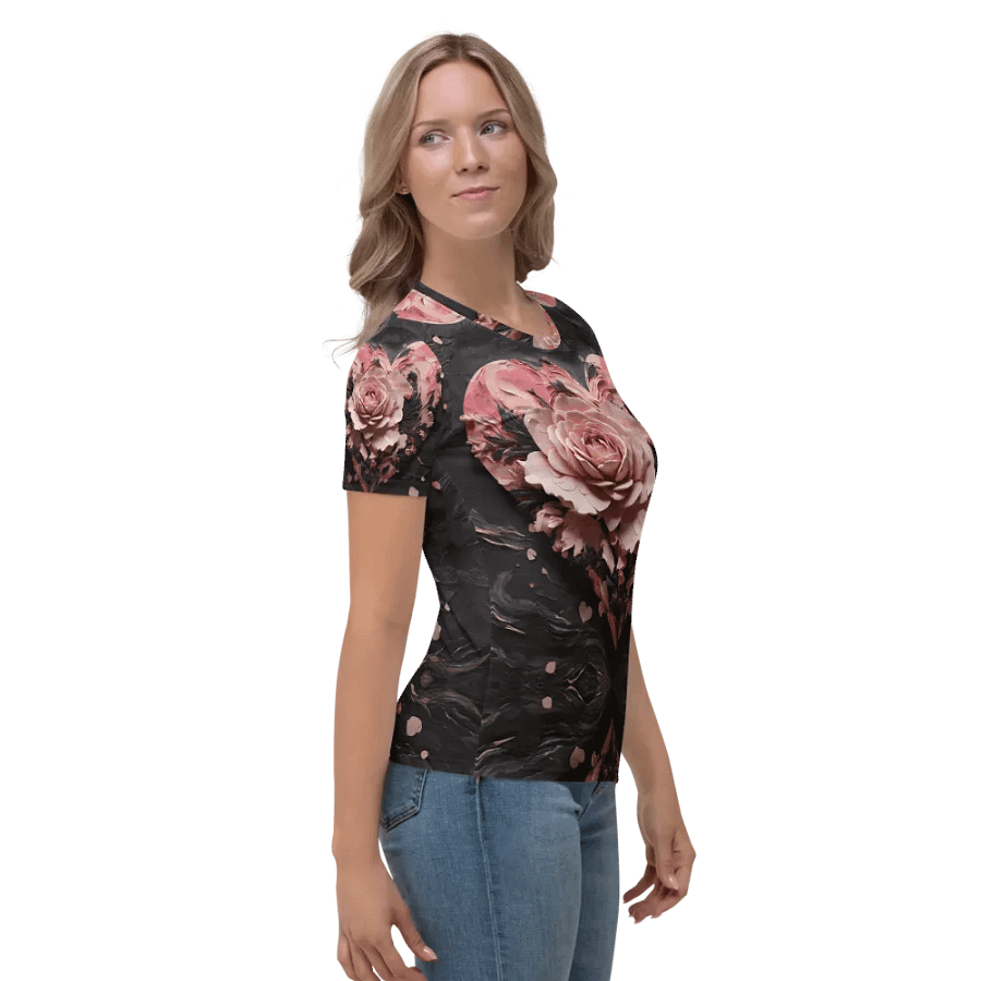 Floral Heart T shirt product image (8)