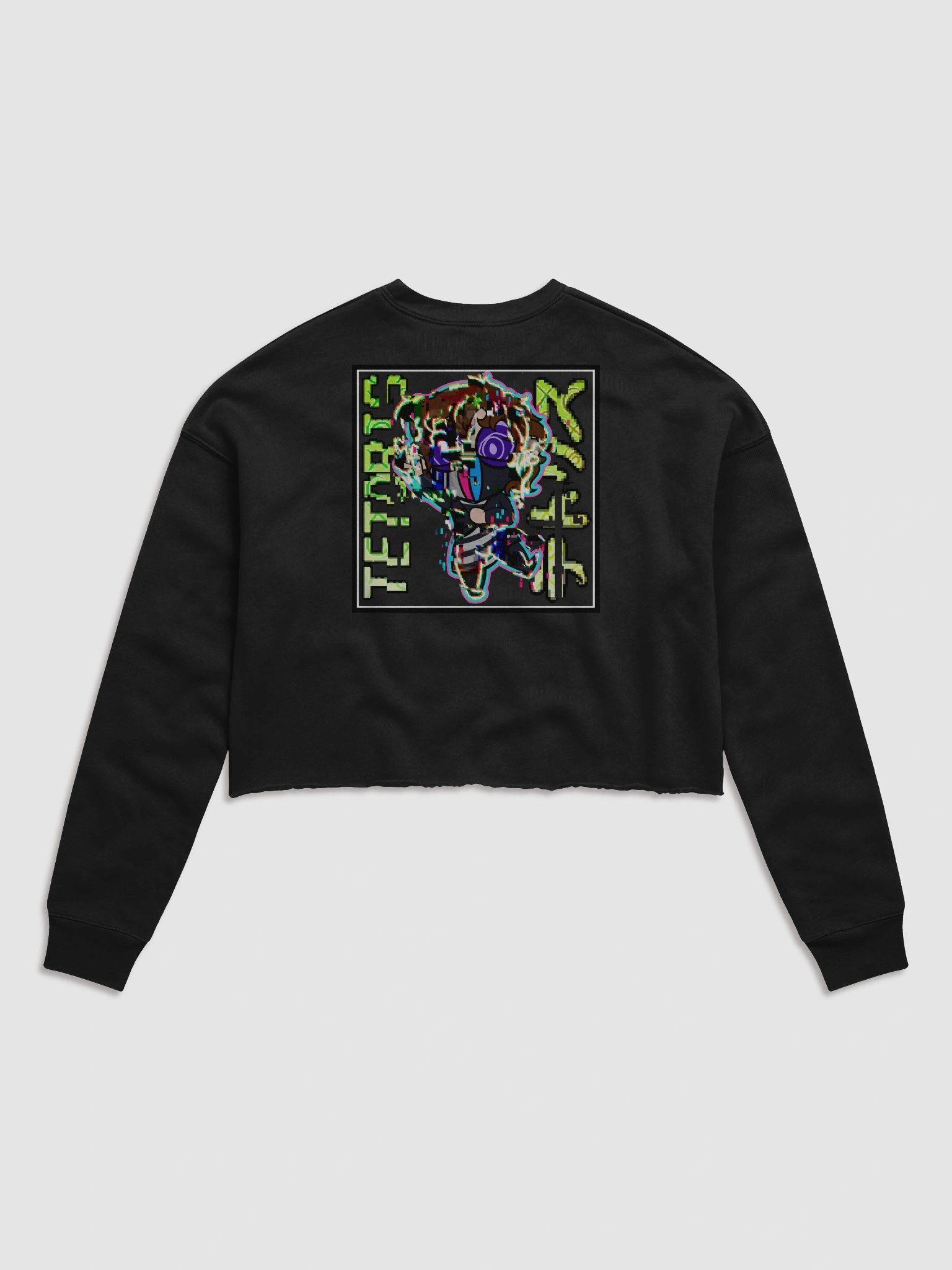 TETORIS - Neon Sign + Glitched Denny Cropped Sweater product image (2)