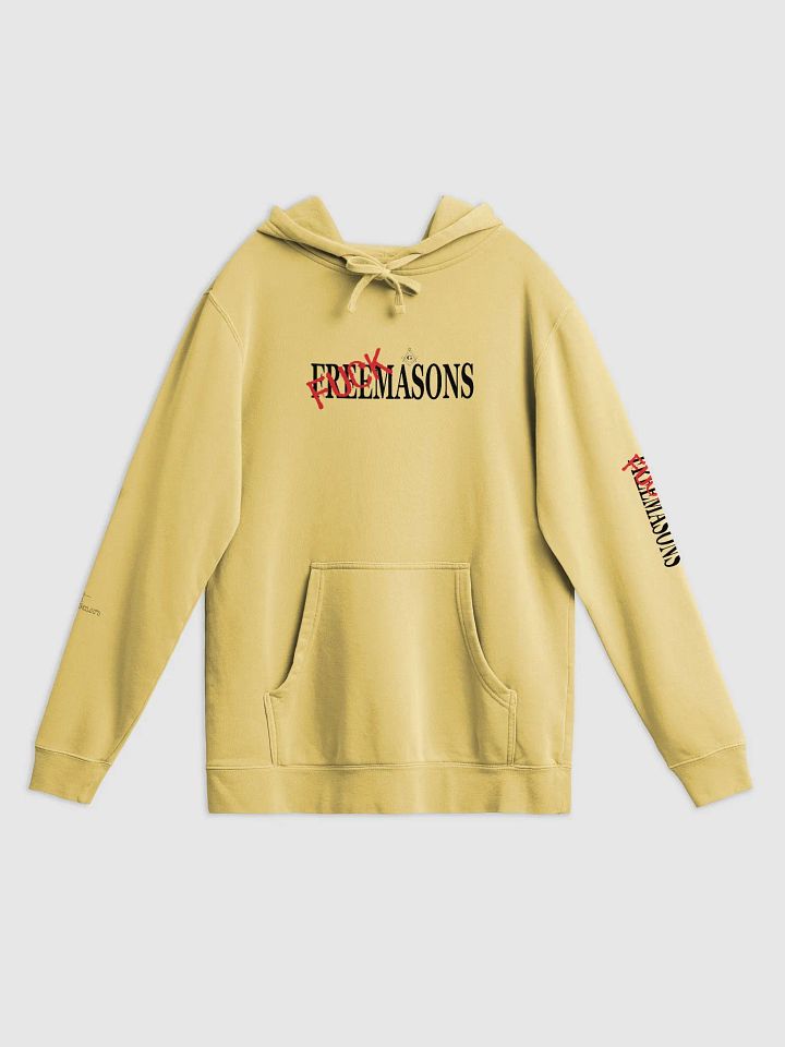 Fuck Masons - Premium Independent Trading Co. Pigment Dyed Hoodie product image (21)
