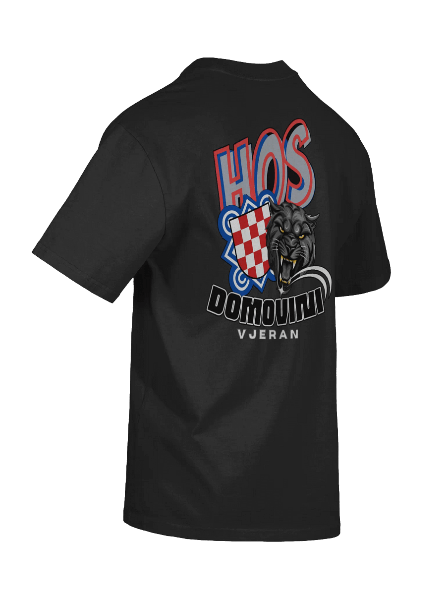 HOS DOMOVINI VJERAN Checkerboard Shield Faded T-Shirt product image (8)