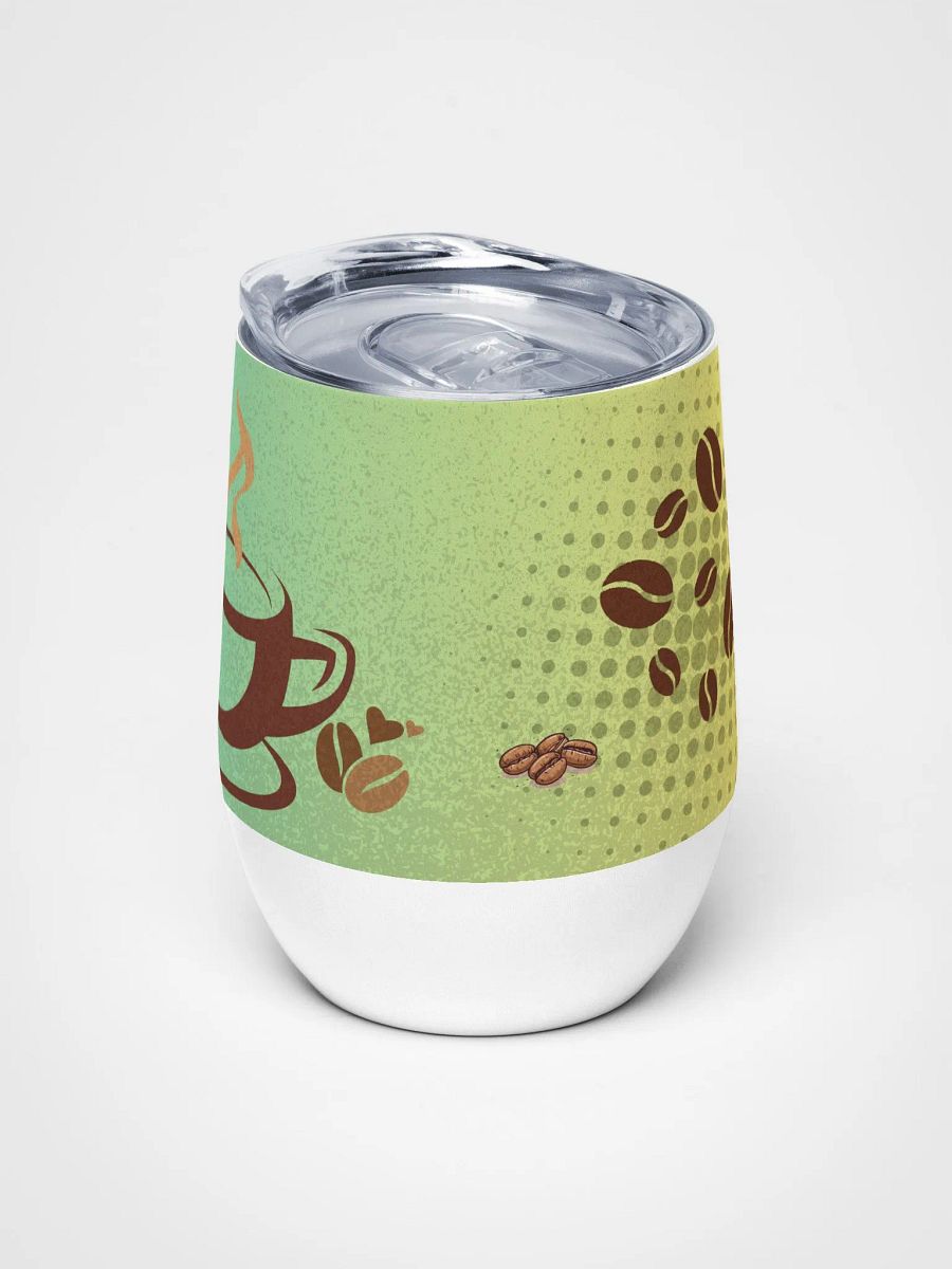 Coffee Lover's Delight Wine TumblerSteaming Coffee Tumbler for moms dads friends colleagues product image (5)