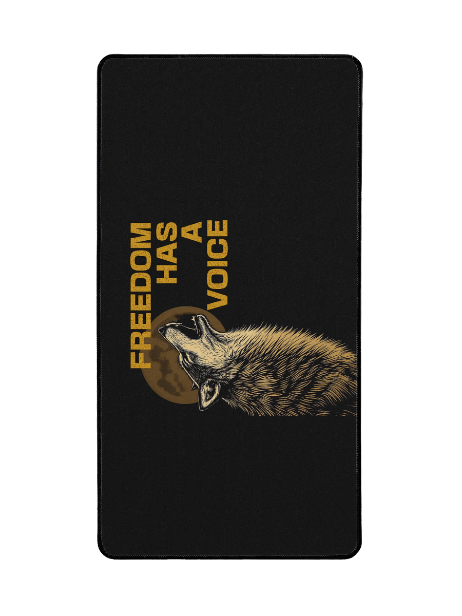 Freedom Has A Voice Howling Wolf Deskmat product image (2)