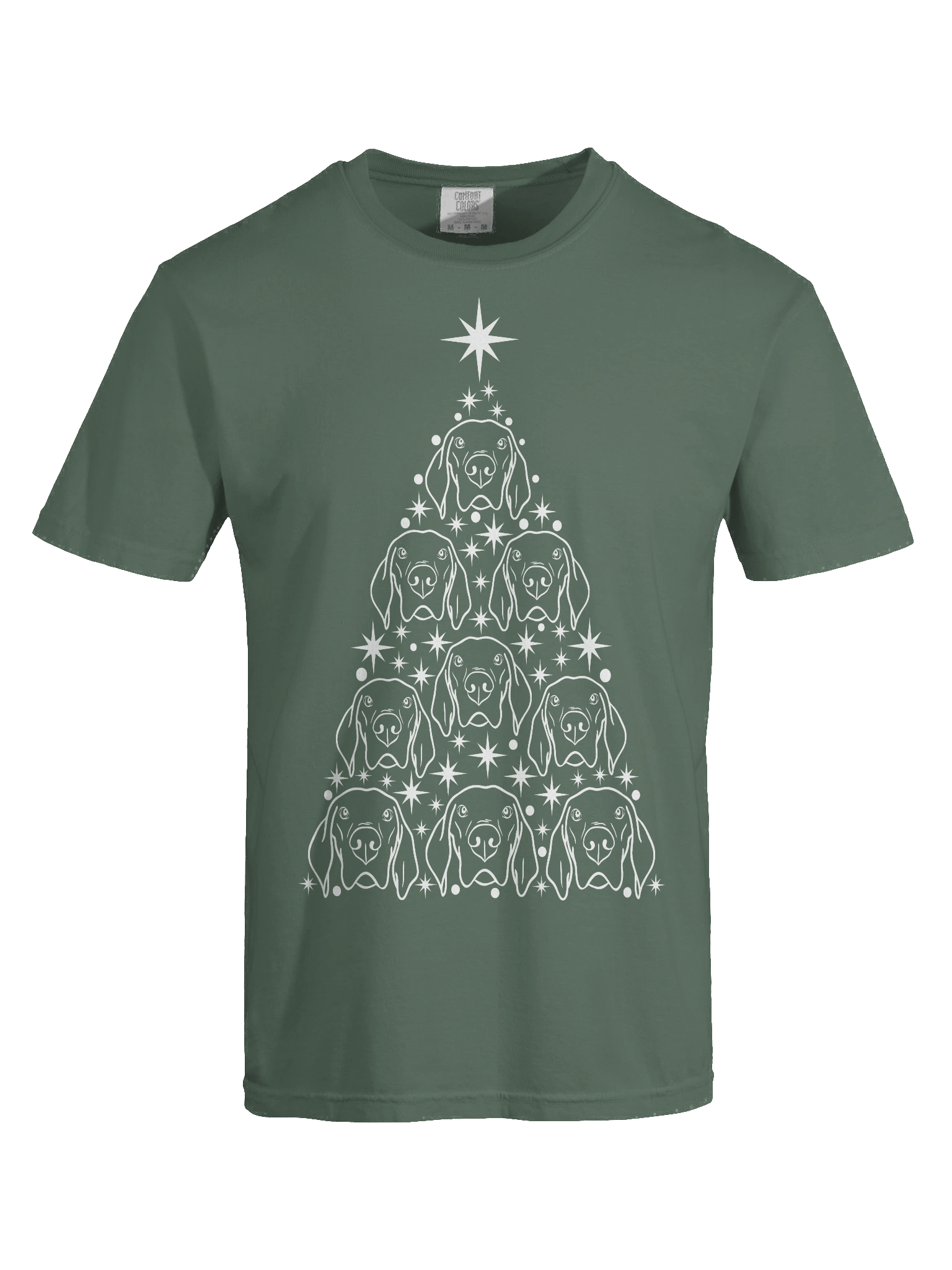 Weimaraner Christmas Tree T-Shirt product image (9)