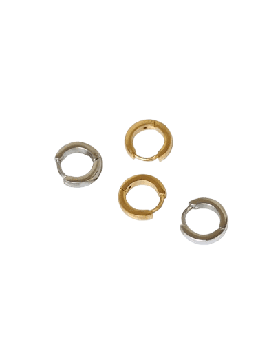 Minimalist Hoop Earrings | 18K Gold Plated product image (1)