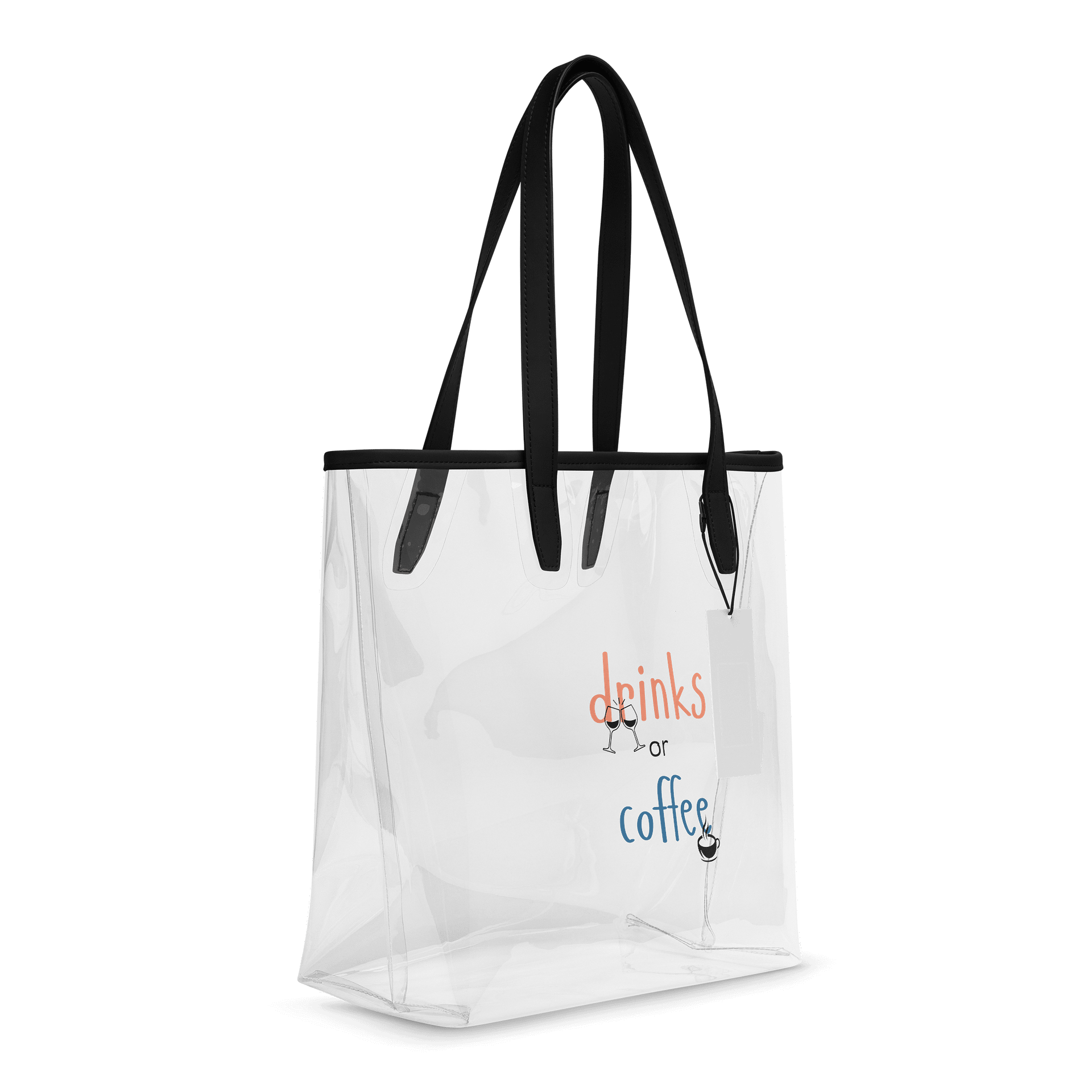 Urban Chic Clear Tote Bag: Drinks Coffee Edition product image (6)