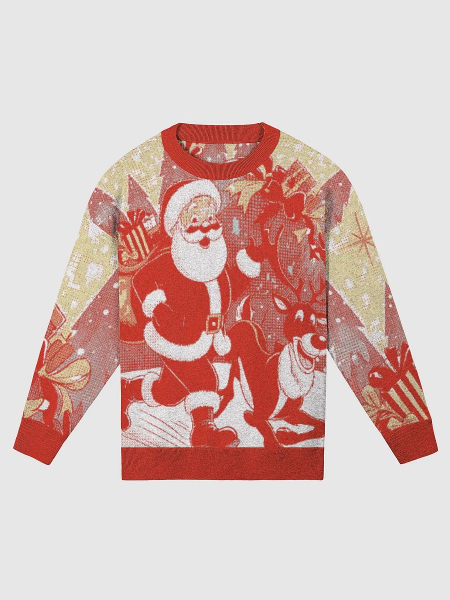 Santa & Reindeer Knitted Christmas Sweater product image (3)