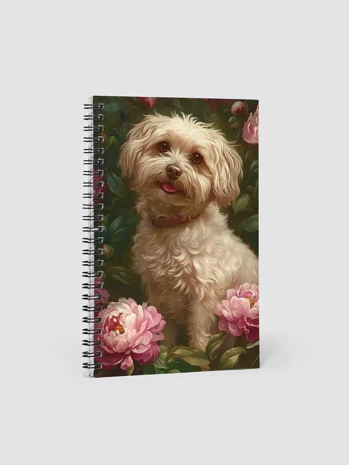Peony Canine Dreams Spiral Notebook product image (1)