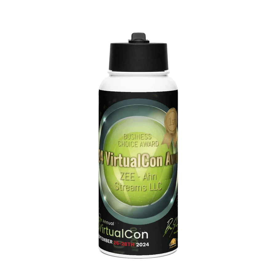 ZEE -Award VCon2024 - Water Bottle/with straw product image (1)