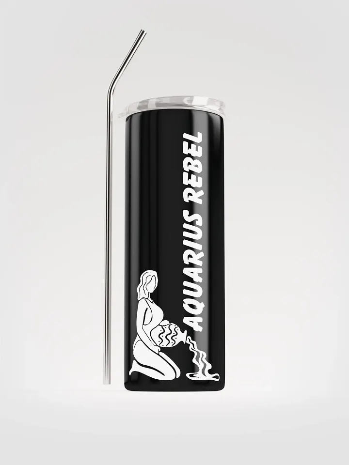 Aquarius Rebel Stainless Steel Tumbler: Celebrate Zodiac Vibes! ♒ product image (1)