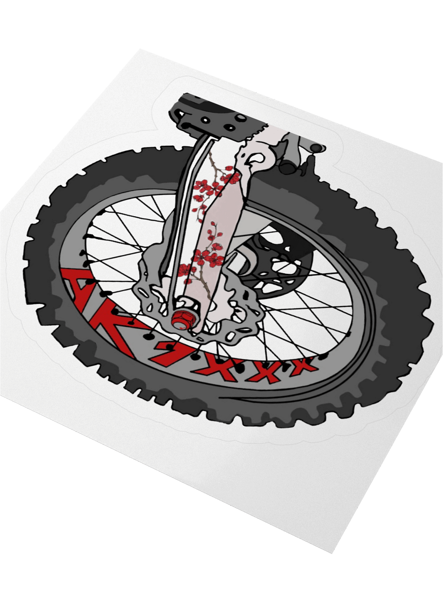 AK-1XXX rear wheel | Kiss-cut sticker product image (3)