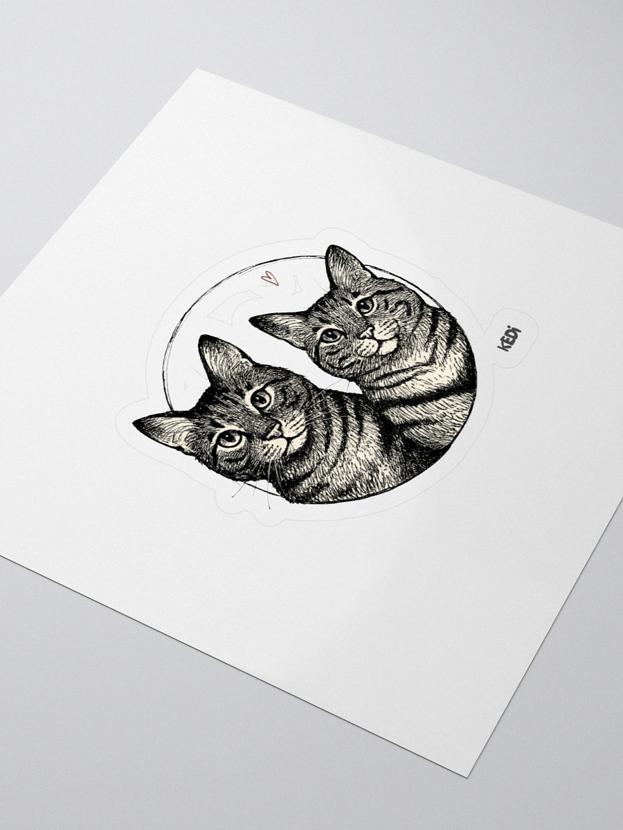 Tabby Love Kiss Cut Stickers Set product image (3)