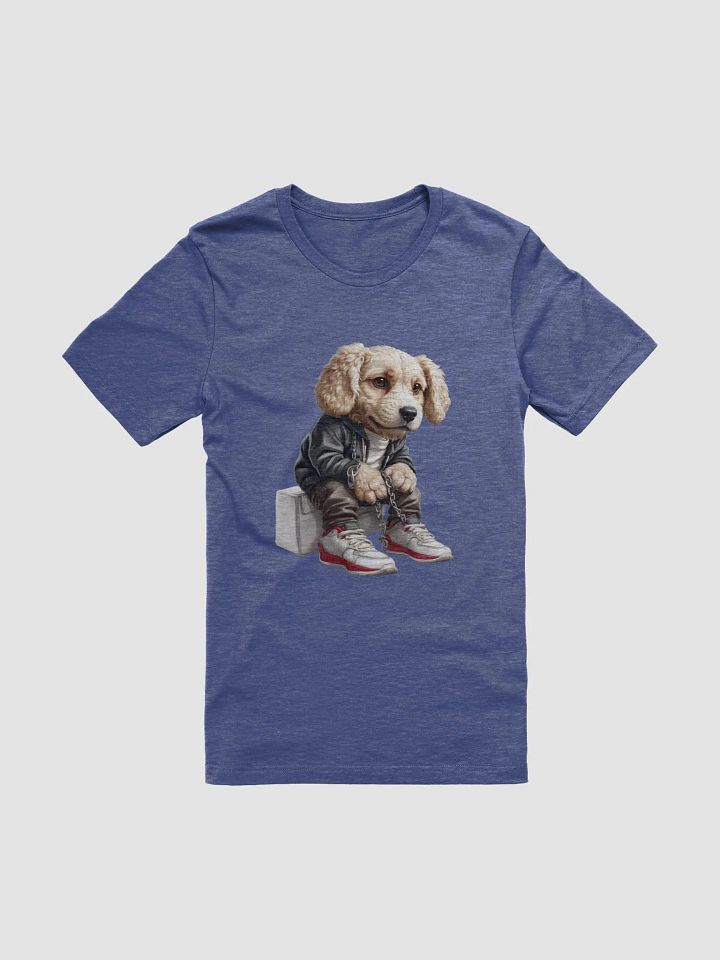 A stylish dog dressed in urban-inspired attire, chains and sneakers T-Shirt product image (11)