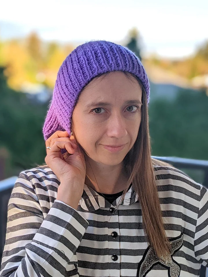 Knit Winter Bandana Kerchief Pattern product image (1)