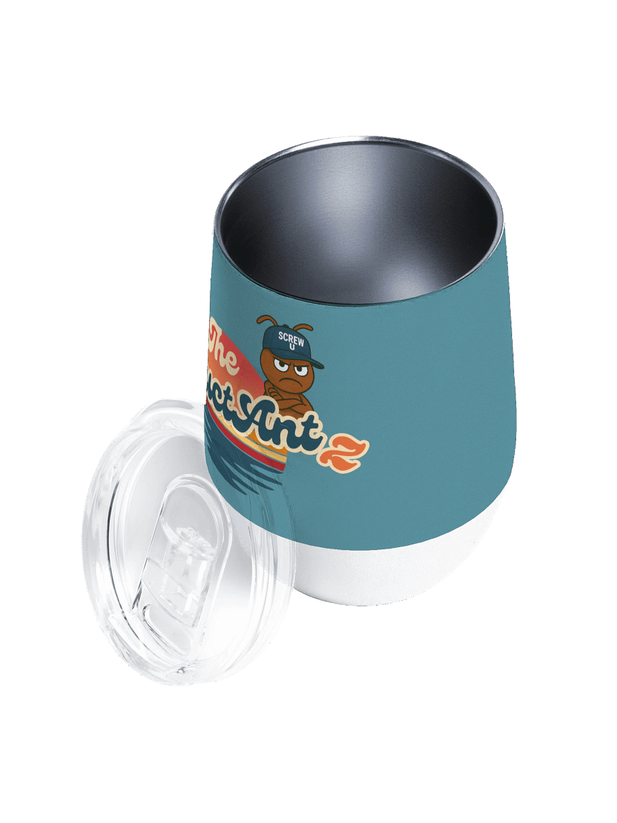 Screw U Wine Tumbler by The ReluctAntz - Silver Mist product image (3)