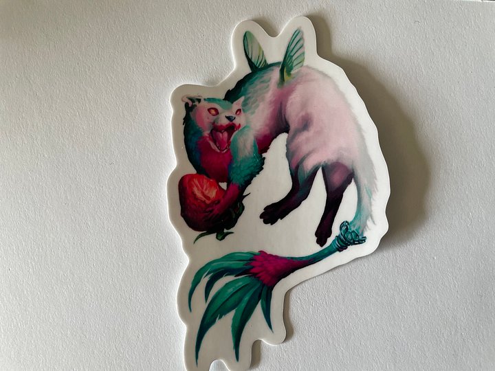 Tyke, Familiar of Chaos Sticker 3" product image (1)