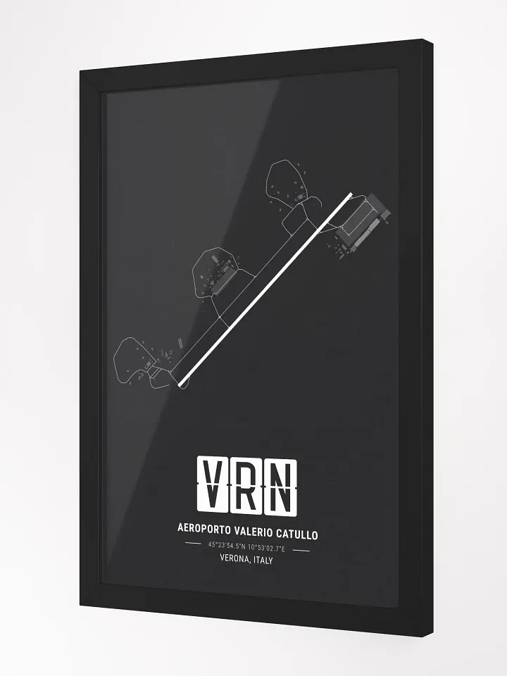 Framed Airport VRN Premium Map On Matt Paper product image (2)