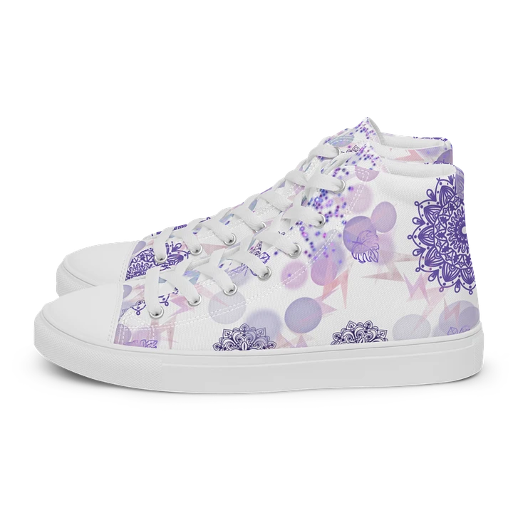 Lilac Mandala Lace Up Womens Shoes product image (1)
