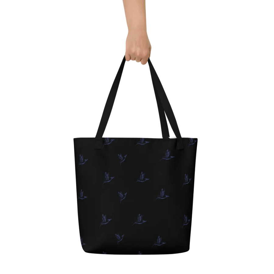 Big printed tote bag with humming bird designs product image (5)