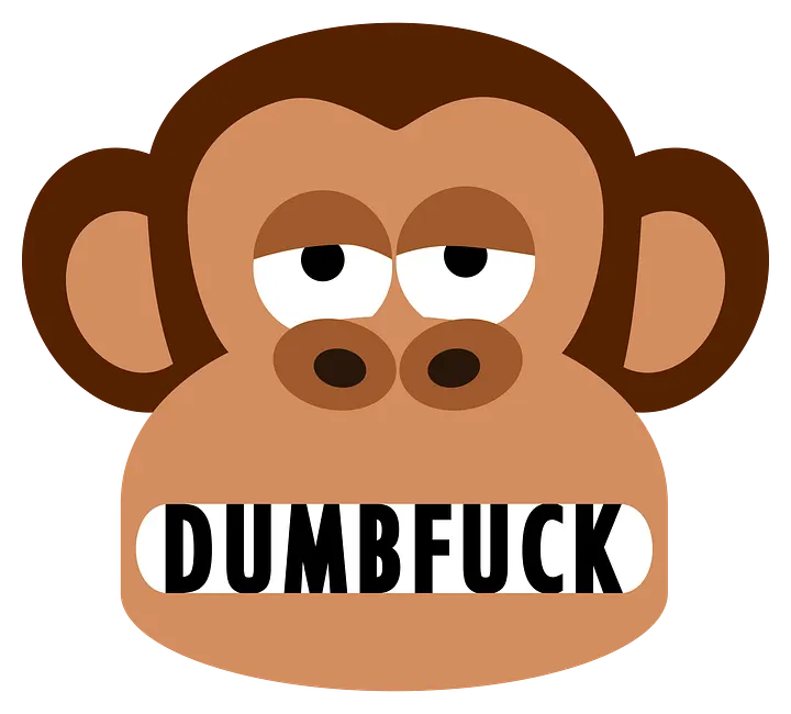 Rude Bored Monkey Thinks You Are Dumbfuck T-Shirt product image (2)