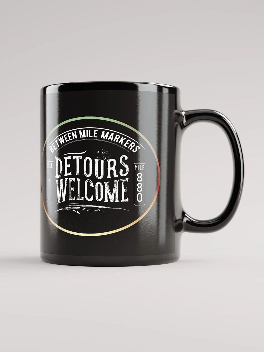 Detours Welcome Black Coffee Mug product image (1)