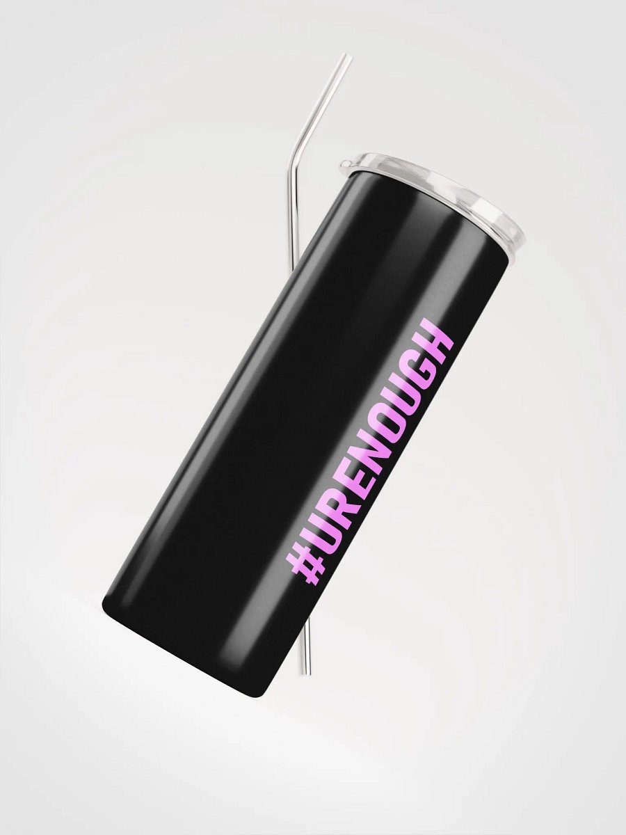 20 oz #URENOUGH - High Grade Travel Tumbler with Straw - pink product image (4)