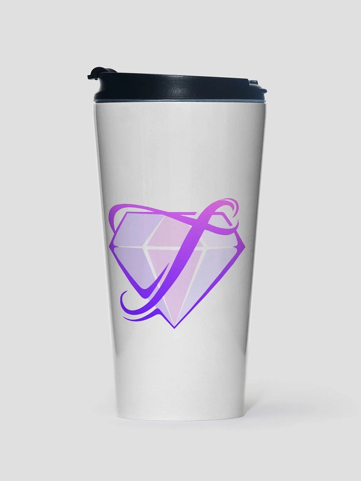Pink logo travel mug product image (1)