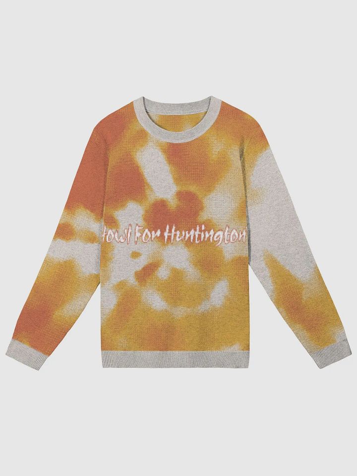 Huntington's Orange/White Tie-Dyed Sweater product image (1)