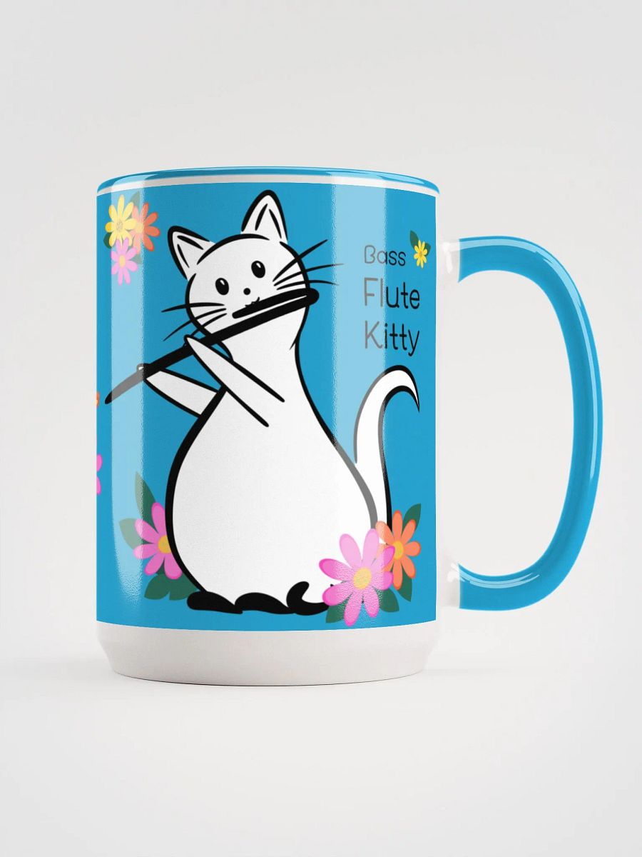 Flute Kitty Mug 15 oz - Bass Flute product image (1)