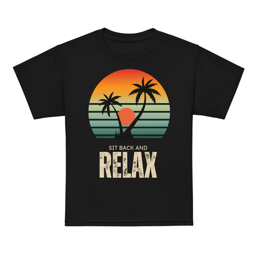 "SIT BACK AND RELAX" light-weight t-shirt product image (7)