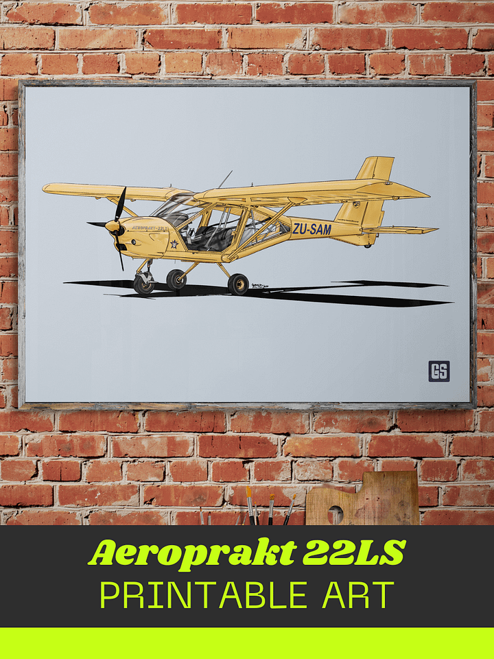 Aeroprakt 22LS Digital Aviation Printable Art Ideal Pilot Gift product image (1)