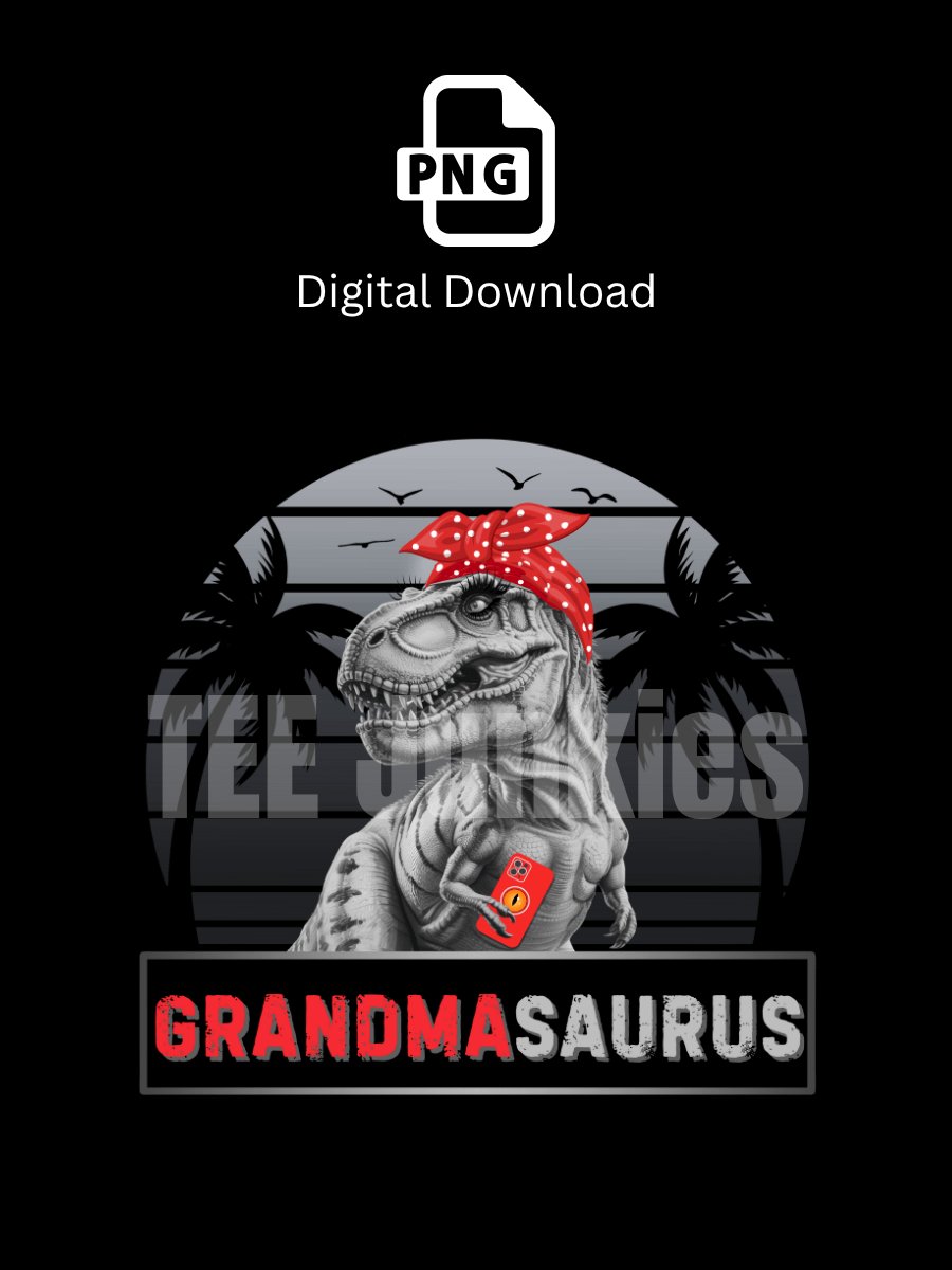 Grandmasaurus Funny PNG File, Digital Download product image (1)
