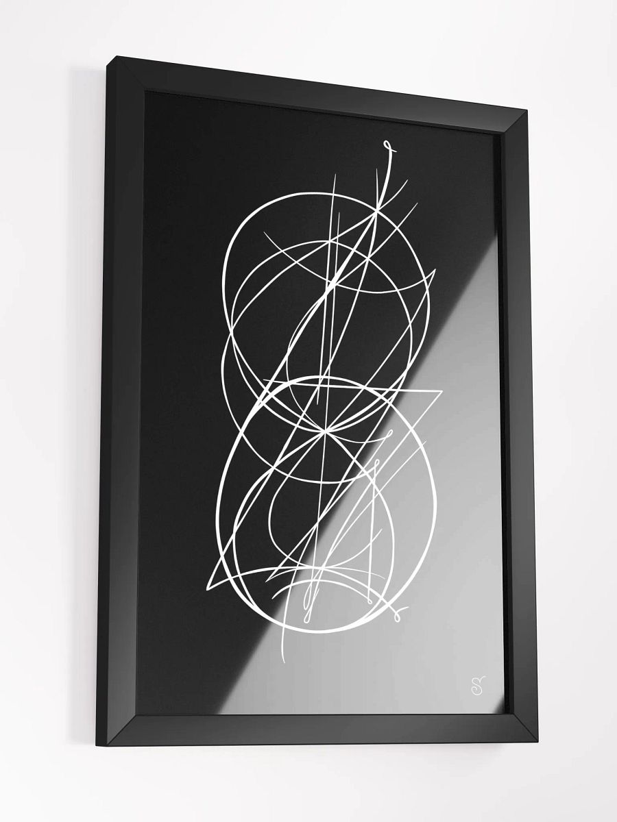 Intricate Intersection Framed Art Print - Abstract Image No. 9 product image (18)