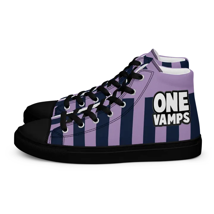Women's High Top Canvas Shoes OneVamps Purple Blue color product image (2)