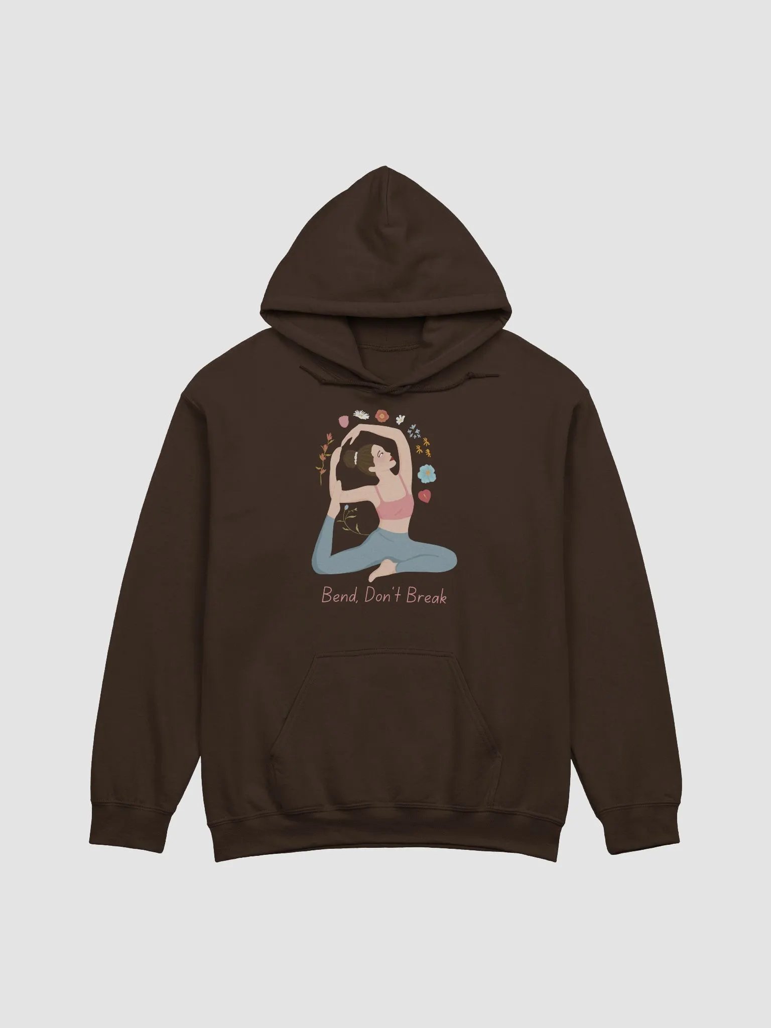 Yoga Resilience Hoodie - Bend, Don't Break Illustration product image (1)