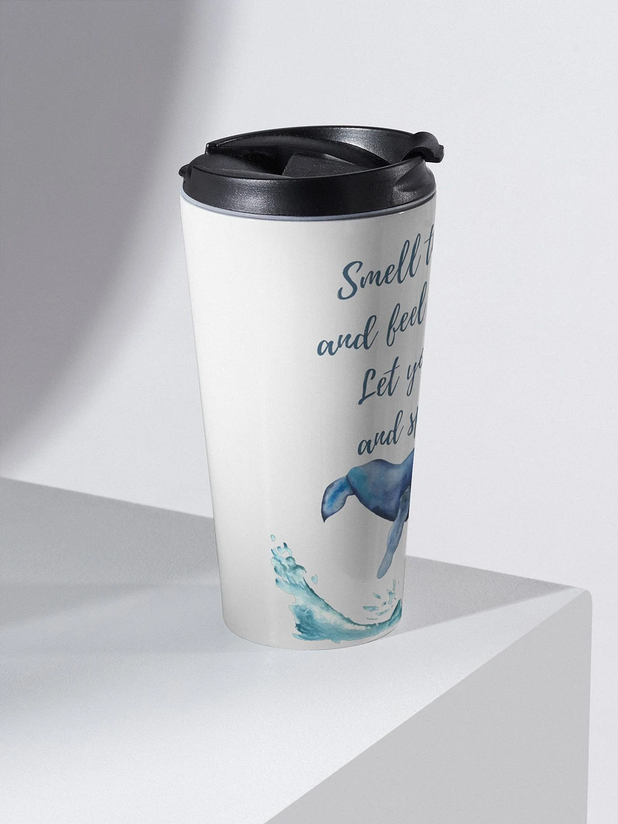 Travel Mug - Big Sea -Whales with Quote product image (2)