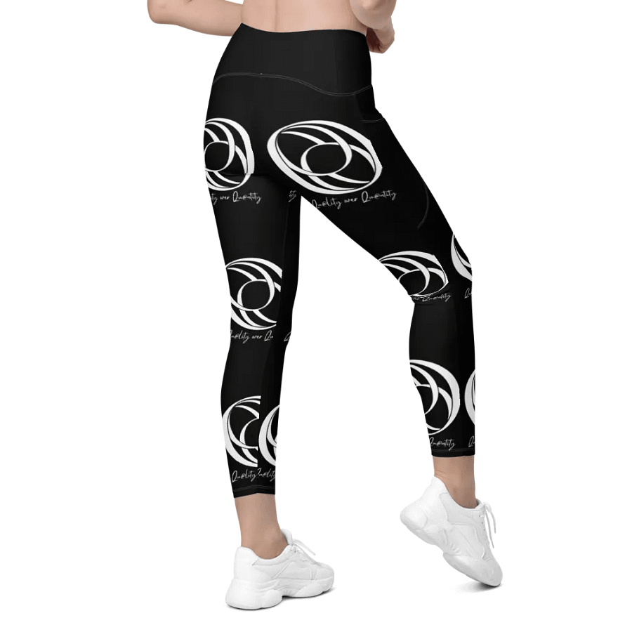 All Over Women's Leggings (Black) product image (11)