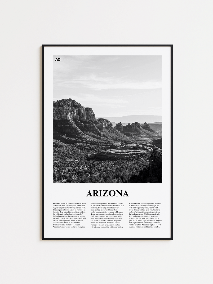 Arizona 01 Newspaper Poster | Framed product image (1)