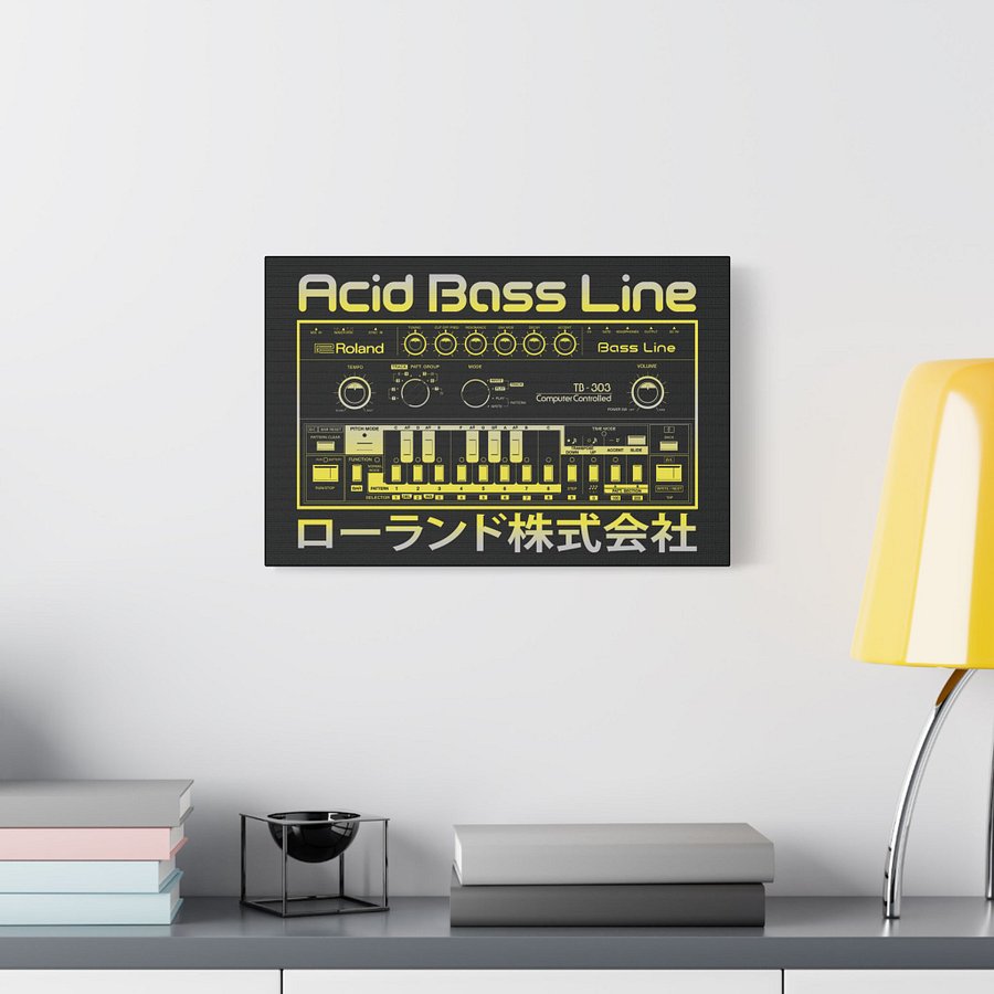 303 Canvas Wall Art "Acid Bass Line" - Roland TB-303 (Vintage Analog Synthesizer) product image (13)