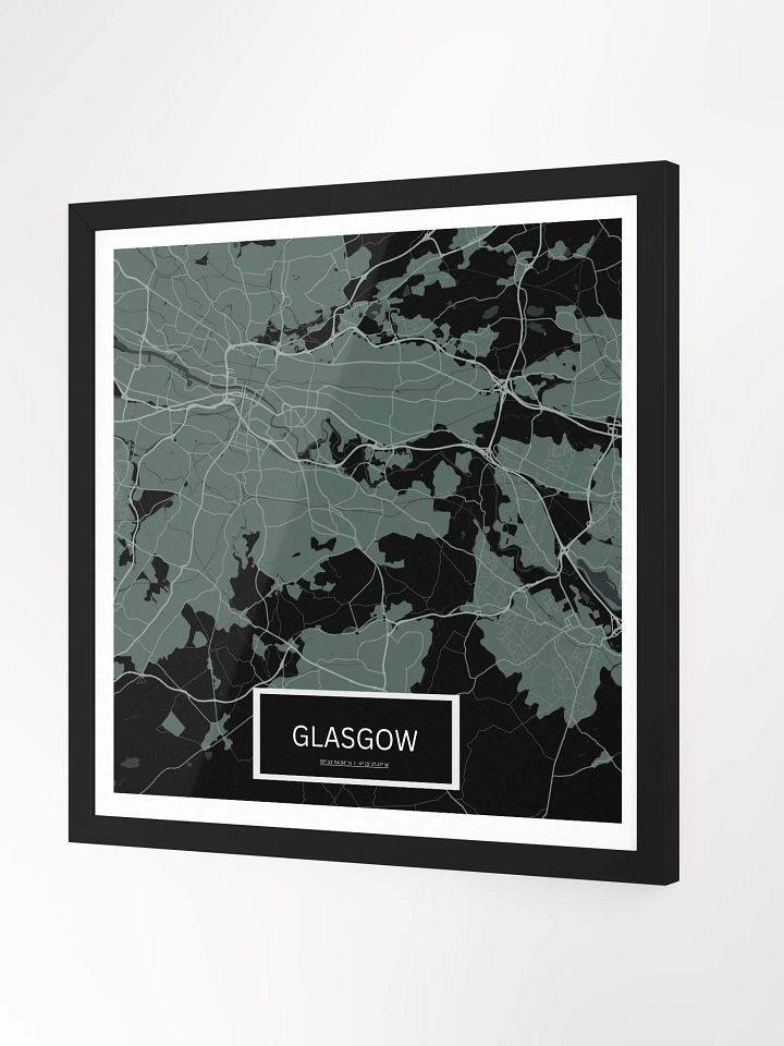 Framed Square Glasgow Art Maps product image (2)