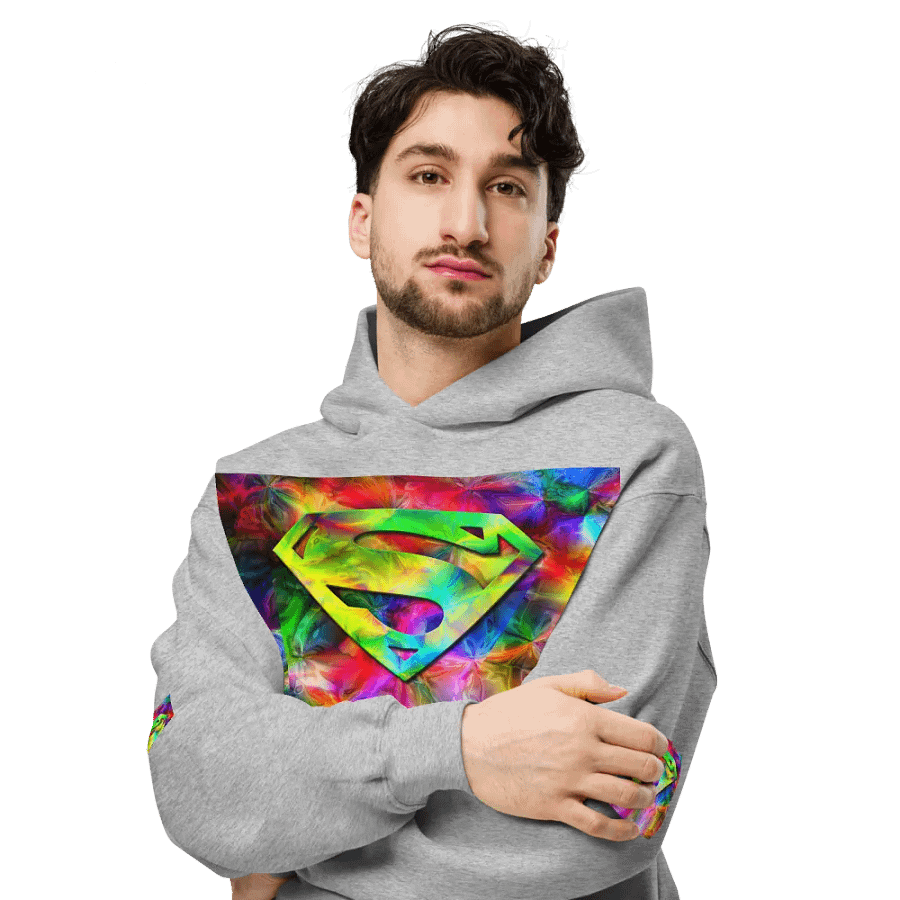 Psychedelic Superman Shield Hoodie product image (6)