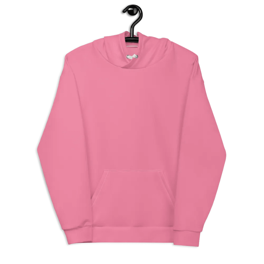 Plain Rosy Pink Soft Summer Unisex Recycled Polyester Heavyweight Premium Hoodie by Treasure Pie product image (8)