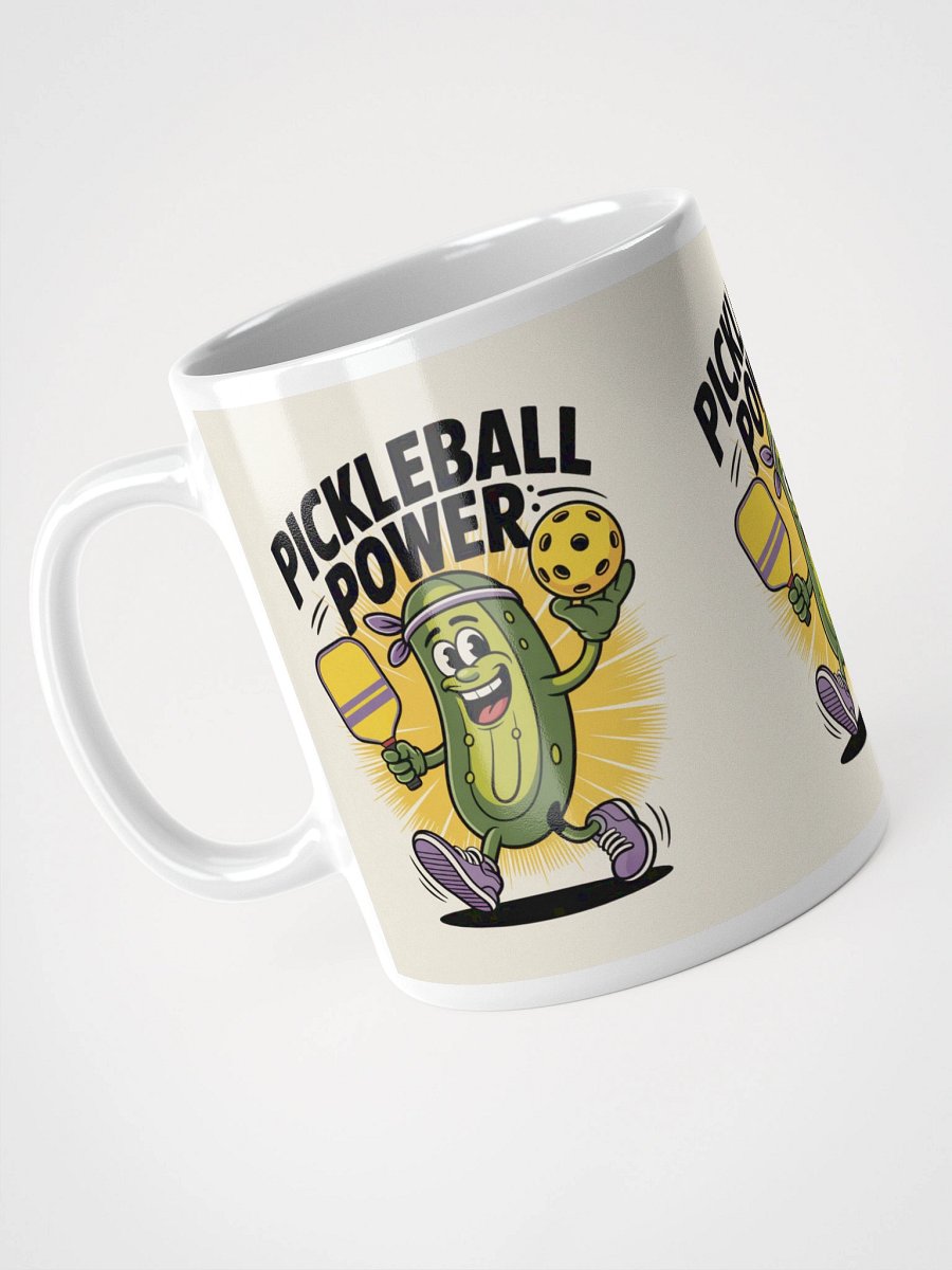Pickleball Power Mug – Fun Pickle Character Design 11oz, 15oz, 20oz product image (7)