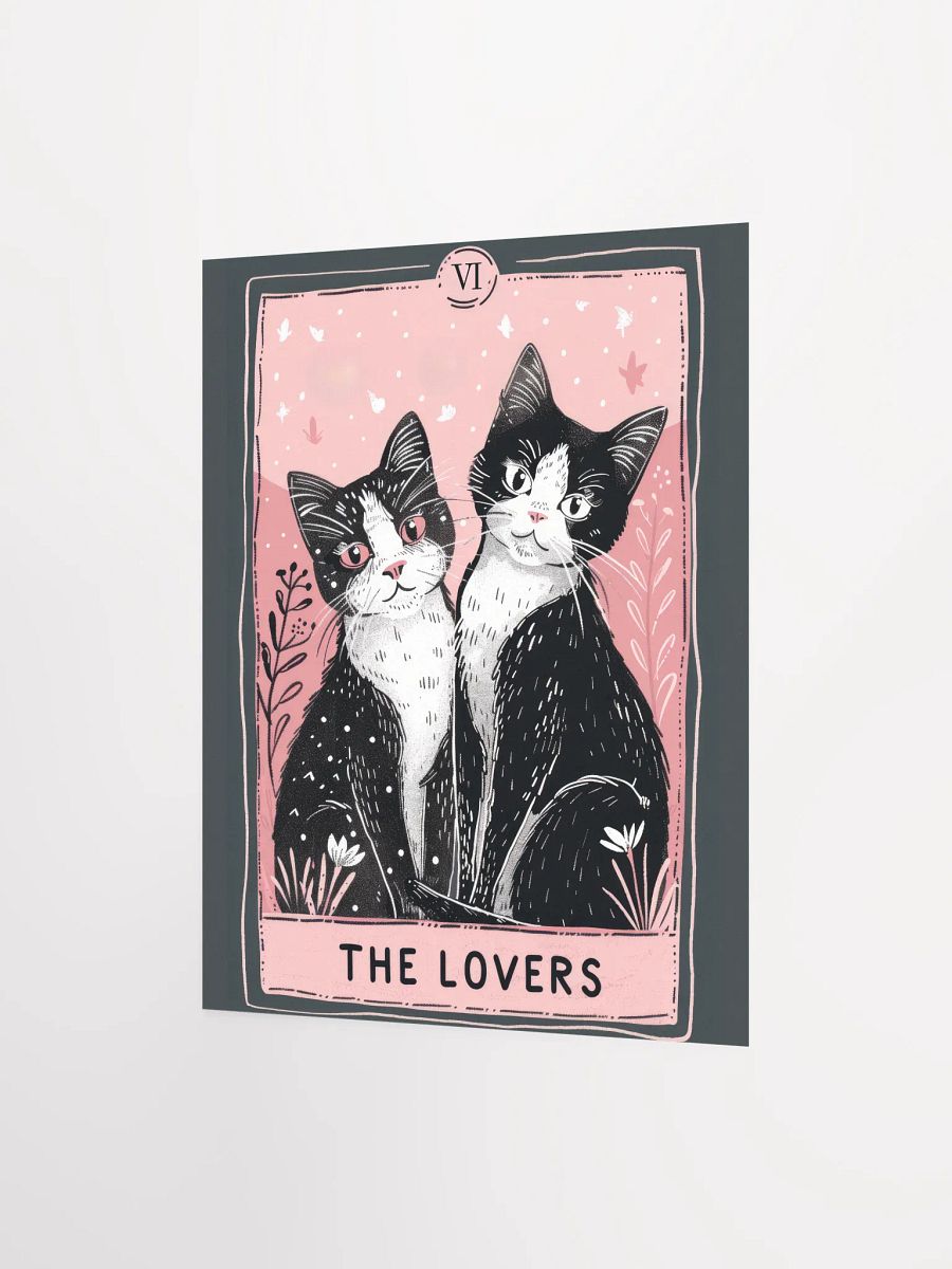 The Lovers Tarot Card Feline Art Print product image (11)