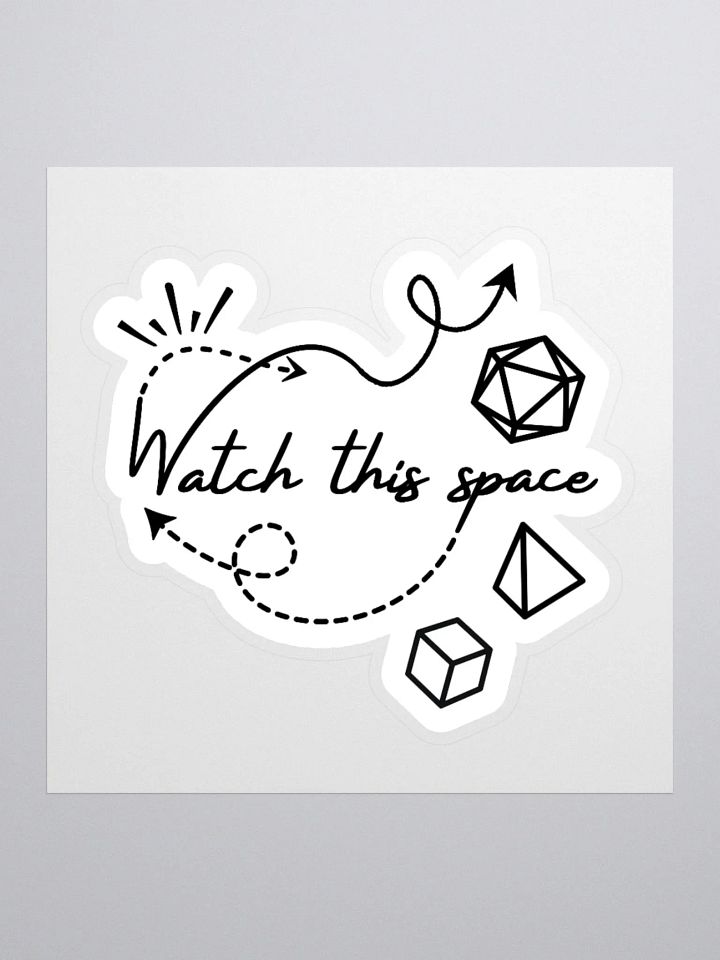 Watch This Space Kiss Cut Stickers product image (1)