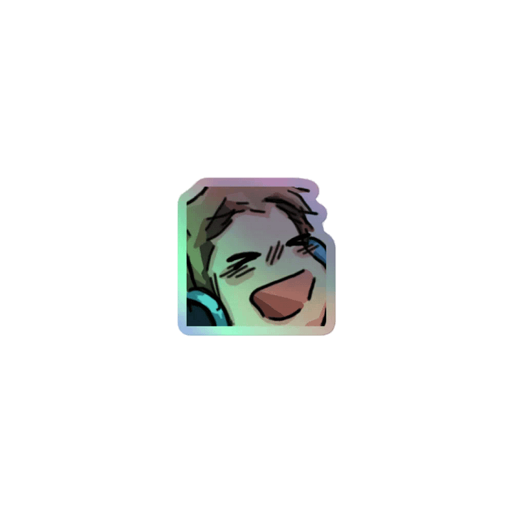 Chaabbz Lmao Holographic Emote Sticker product image (1)